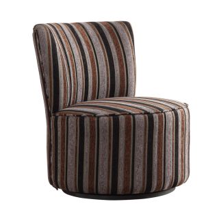 Inspire Q Moda Coarse Stripe Modern Round Swivel Chair