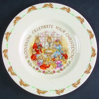 Royal Doulton Bunnykins (Albion Shape) Christening Salad Plate, Fine China Dinne