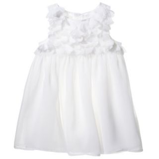 Cherokee Infant Toddler Girls Sleeveless Dress   White 4T