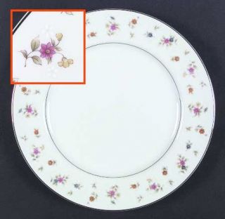 Mikasa Remembrance Dinner Plate, Fine China Dinnerware   Scattered Flowers On Ri