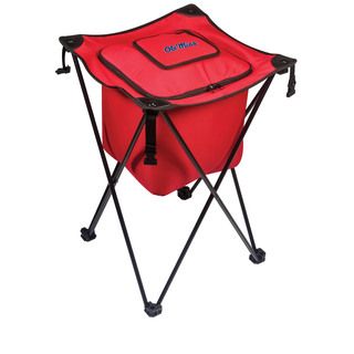 Picnic Time University Of Mississippi Rebels (ole Mi) Sidekick Portable Cooler (BlackMaterials: Polyester; PVC liner and drainage spout; steel frameDimensions Opened: 18.5 inches Long x 18.5 inches Wide x 27.8 inches HighDimensions Closed: 8 inches Long x