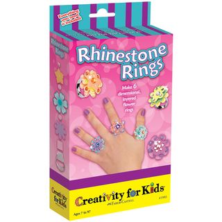 Creativity For Kids Activity Kits rhinestone Rings (makes 6)