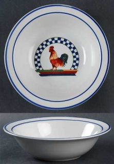 Century China Remy Rim Cereal Bowl, Fine China Dinnerware   Rooster Center,Blue