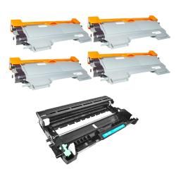 Brother Compatible Tn450s, 1 Dr420 Drum Unit (pack Of 4) (Black and DRUMBrand: BrotherModel: TN450 DR420Quantity: Pack of 4 Toner Cartridges and 1 Drum UnitMaximum yield: 2600/ 12,000 pages with 5 percent coverageNon refillable Ink CartridgeDue to the nat