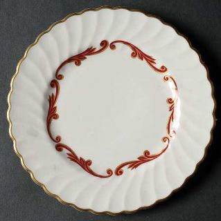 Syracuse Baroque Maroon Bread & Butter Plate, Fine China Dinnerware   Maroon