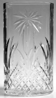 Waterford Palm Tree 10 Oval Vase   Clear,Palm Trees,Crisscross,No Trim