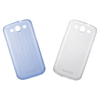 Samsung 2 Pack Slim Cell Phone Cases for Samsung Galaxy S III   Blue/white (ETC 