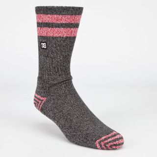 Bucka Mens Crew Socks Black/Red In Sizes Large For Men 229356126