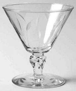 Libbey   Rock Sharpe Simplicity Champagne/Tall Sherbet   Stem #3004,Gray Cut C11