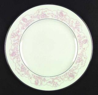 Royal Jackson Wedding Lace Dinner Plate, Fine China Dinnerware   Platinum Trim
