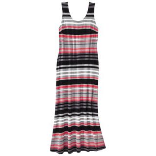 Merona Womens Plus Size Sleeveless V Neck Maxi Dress   Coral/Black 1