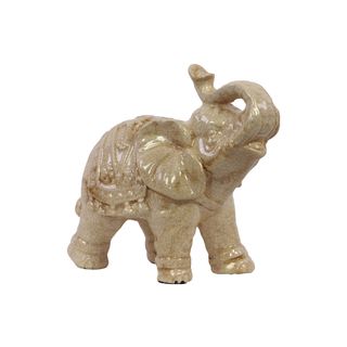 White Ceramic Elephant (7 inches high x 7 inches wide x 4 inches deep CeramicSize: 7 inches high x 7 inches wide x 4 inches deep)