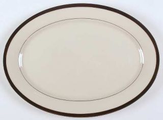Lenox China Black Royale 16 Oval Serving Platter, Fine China Dinnerware   Cosmo