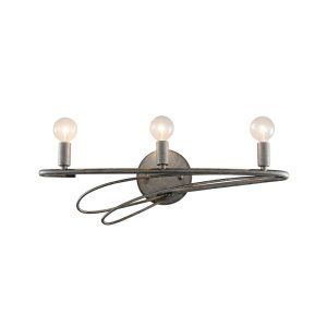 Varaluz 235B03SA Galaxia 3 Light   Vanity   Silver Age Finish