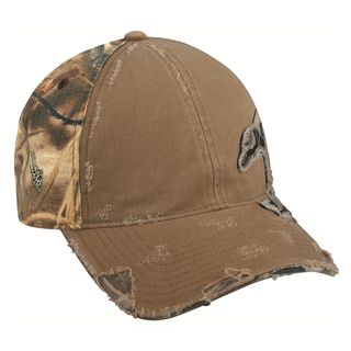 Duck Frayed Camo Patch Adjustable Hat (100 percent cottonOne size fits mostLow profile and unstructured fitHeavily washed and frayed lookFrayed fabric patchHook and loop closure)