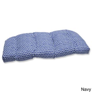 Pillow Perfect Seeing Spots Wicker Loveseat Outdoor Cushion