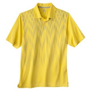C9 by Champion Mens Printed Golf Polo   Yellow L