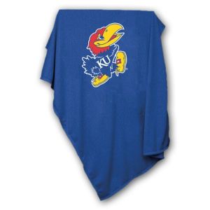 Kansas Jayhawks Logo Chair NCAA Sweatshirt Blanket