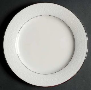 Noritake Sorrento Salad Plate, Fine China Dinnerware   White Flowers On Rim
