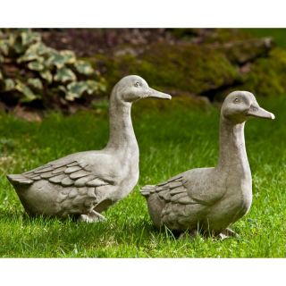 Campania International Quackers Ducks Cast Stone Garden Statue   A 436 AL