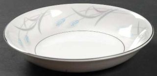 Valmont Royal Wheat Coupe Cereal Bowl, Fine China Dinnerware   Blue Wheat, Gray