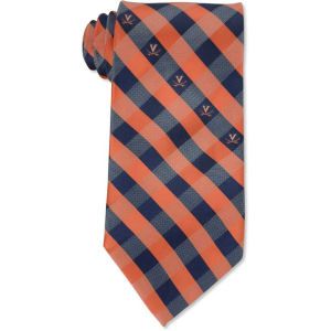 Virginia Cavaliers Eagles Wings Polyester Checked Tie