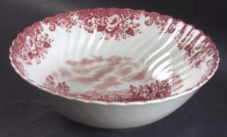 Johnson Brothers Coaching Scenes Pink 10 Large Salad Serving Bowl, Fine China D