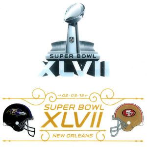 Super Bowl XLVII Rico Industries Super Bowl XLVII Small Static Cling