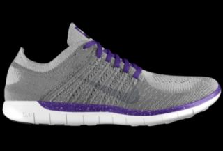 Nike Free 5.0 Flyknit Hybrid iD Custom (Wide) Womens Running Shoes   Purple