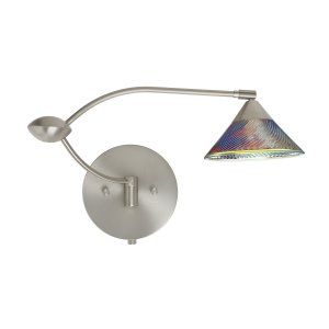 Besa Lighting BEL 1WU 550493 SN Kona Swing Arm Lamp