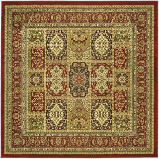 Lyndhurst Collection Isfan Red/ Multi Rug (8 Square)
