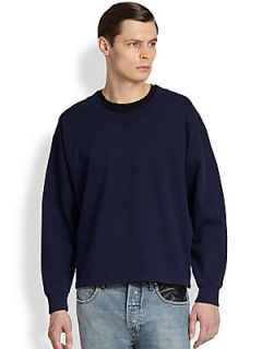 McQ Alexander McQueen Cotton Sweatshirt   Navy