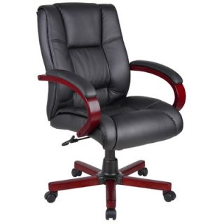 Boss Office Products Mid Back Executive Chair B8996 C / B8996 M Finish: Cherry