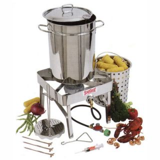 Bayou Classic Complete Stainless Steel Turkey Fryer Kit   32 qt. Multicolor  