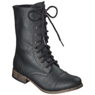 Womens Mossimo Supply Co. Khalea Combat Boots   Black 5.5