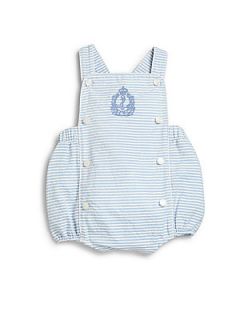 Ralph Lauren Infants Striped Bubble Shortall   Blue
