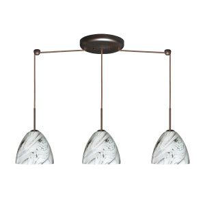 Besa Lighting BEL 3BB 7572MG BR Sasha II Pendant