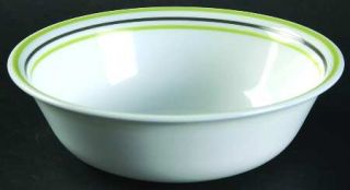 Corning Garden Sketch Bands Soup/Cereal Bowl, Fine China Dinnerware   Livingware