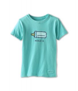 Life is good Kids Toddler Crusher Tee Milkin It Kids T Shirt (Blue)