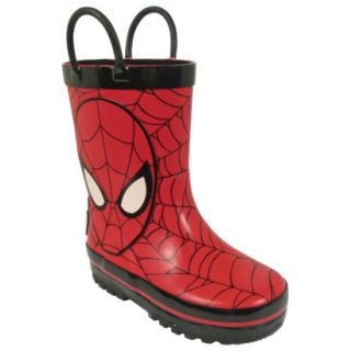 Toddler Boys Spiderman Rain Boots   Red 8