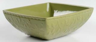 Signature Chelsea Parsley (Green) 8 Square Vegetable Bowl, Fine China Dinnerwar