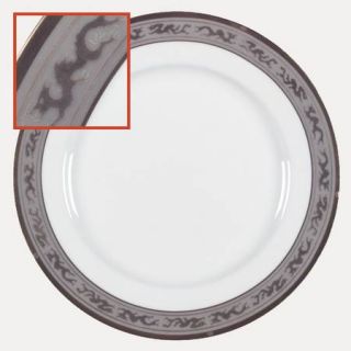 Christian Dior Mandarin/Dynasty Dinner Plate, Fine China Dinnerware   Silver Dra