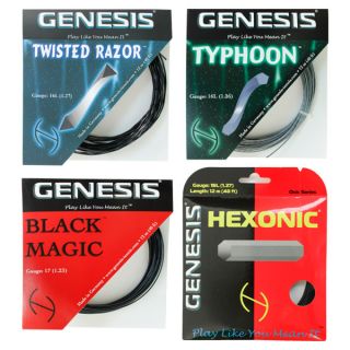 Genesis 4 Pack Sampler Tennis String