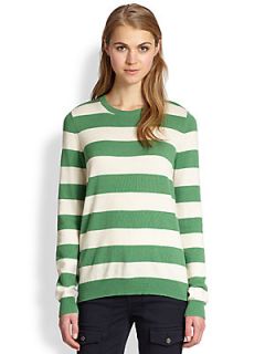 Joie Valera Striped Sweater   Camp Green
