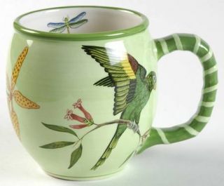 Lynn Chase Parrotdise (Earthenware) Mug, Fine China Dinnerware   Parrots,Floral,