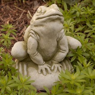 Campania International Frankie Frog Cast Stone Garden Statue   A 239 AL
