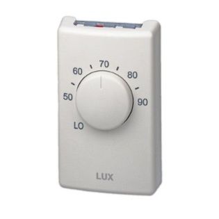 LUX Thermostats LV1005L LUX Thermostat, Mechanical 120/240 Line Voltage Heat Only Single Pole Thermostat
