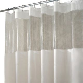 InterDesign Hitchcock Stall Shower Curtain   Frost/Clear (54x78)