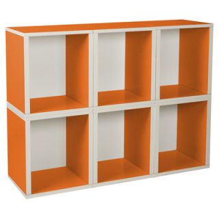 Way Basics Eco Friendly Modular Storage Cubes Plus PS MCP 6 Finish: Orange