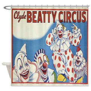CafePress Funny Vintage Circus Ad Shower Curtain Free Shipping! Use code FREECART at Checkout!